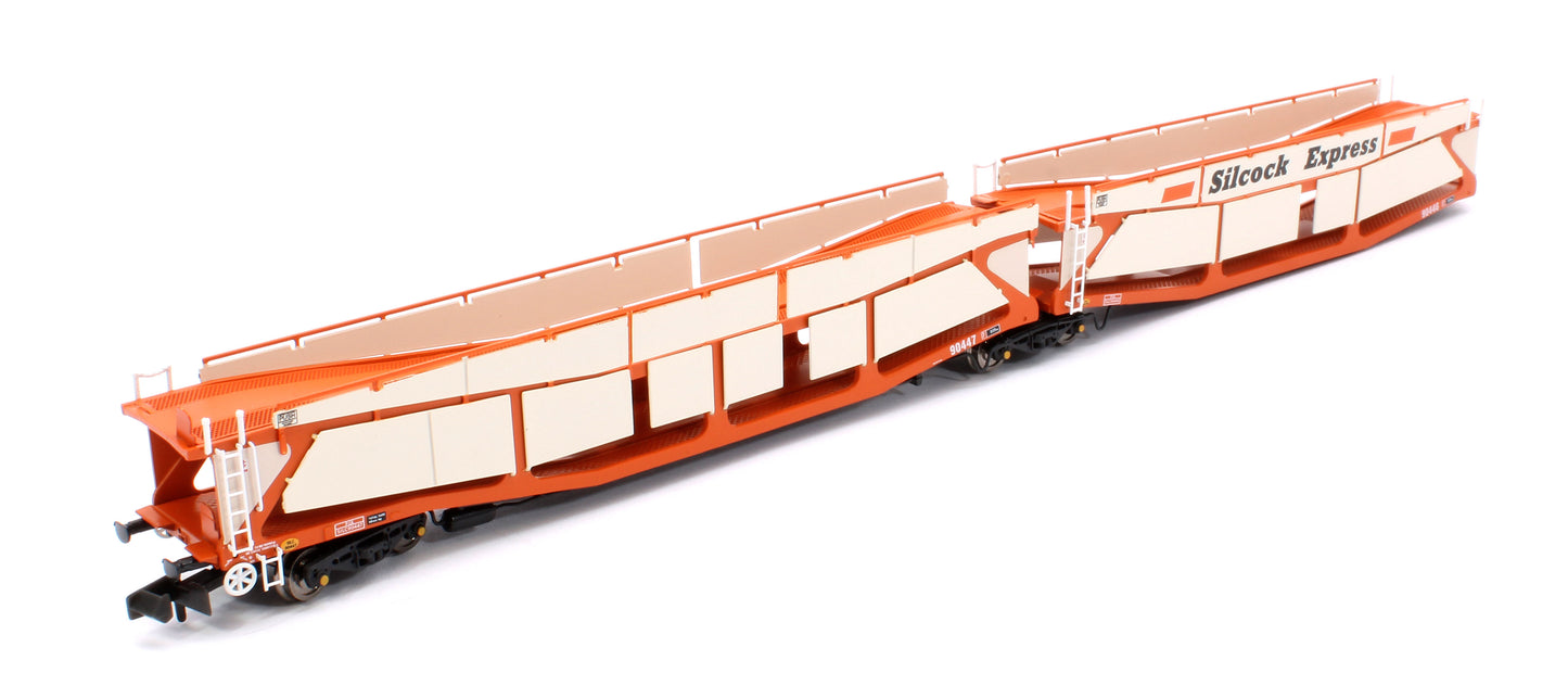 Quad Set Cartic-4 Car Carrier - Silcock Express Livery with Side Screens (Set B)