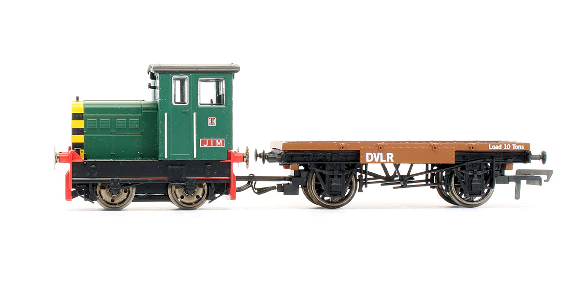 Pre-Owned DVLR Ruston & Hornsby 48DS 0-4-0 & Flatbed Wagon 'Jim' No.417892 - DCC Fitted