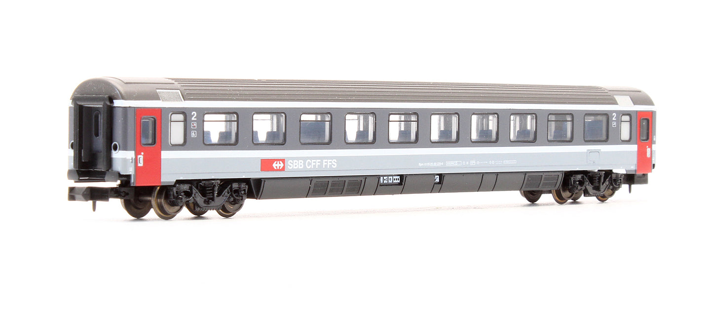 Pre-Owned 13708 Set Of 2 SBB 2nd Class Passenger Coaches