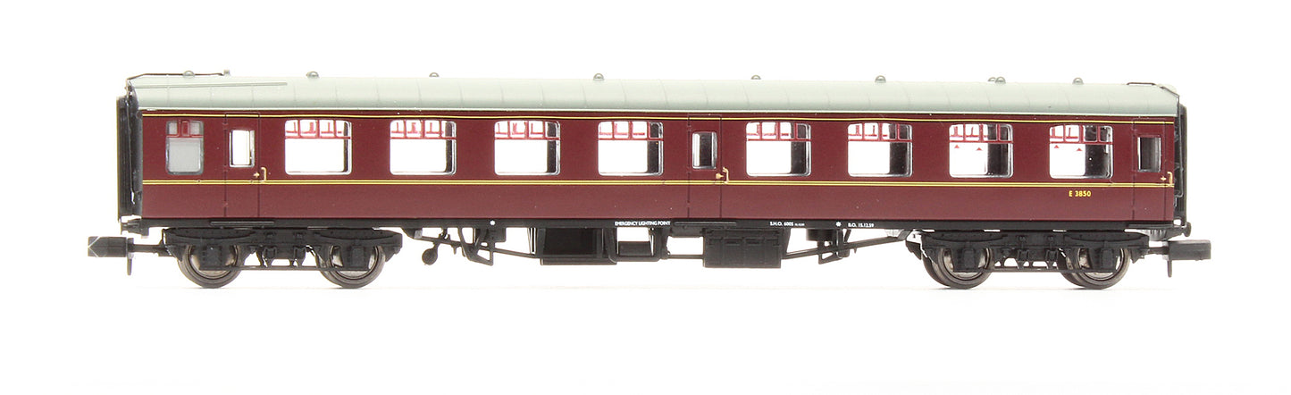 Pre-Owned 374-012B BR Mk1 SO Tourist Second Open BR Maroon 'E 3850'
