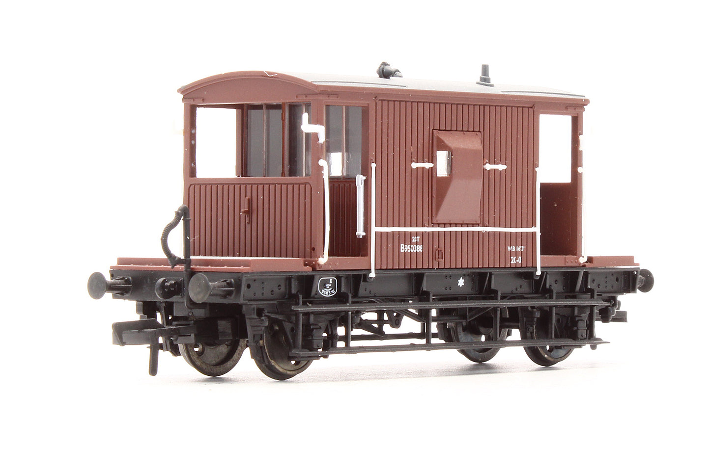 Pre-Owned 37-537 20 Ton Brake Van BR Bauxite 'B950388'