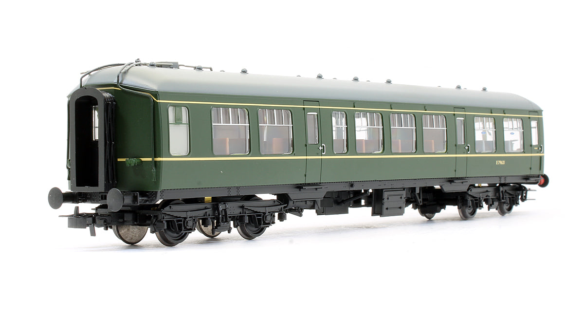 Pre-Owned 32-516A Derby Lightweight Two Car DMU BR Green With Speed Whiskers