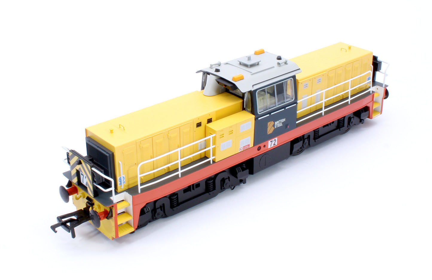 Hunslet Bo-Bo in British Steel Yellow/Blue No.72 Diesel Locomotive - DCC Fitted
