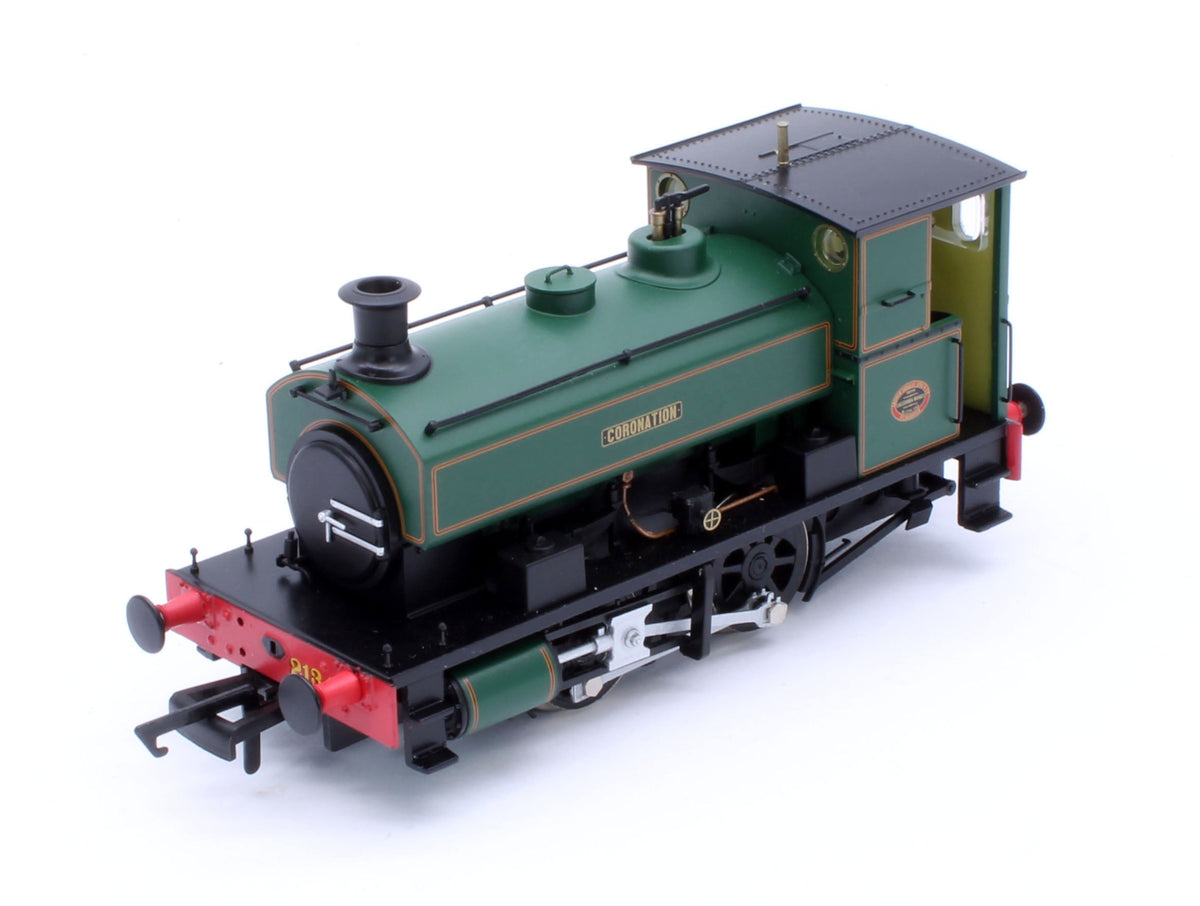 Pre-Owned Andrew Barclay 0-4-0ST 14" 2134 'Coronation" Lined Green Steam Locomotive