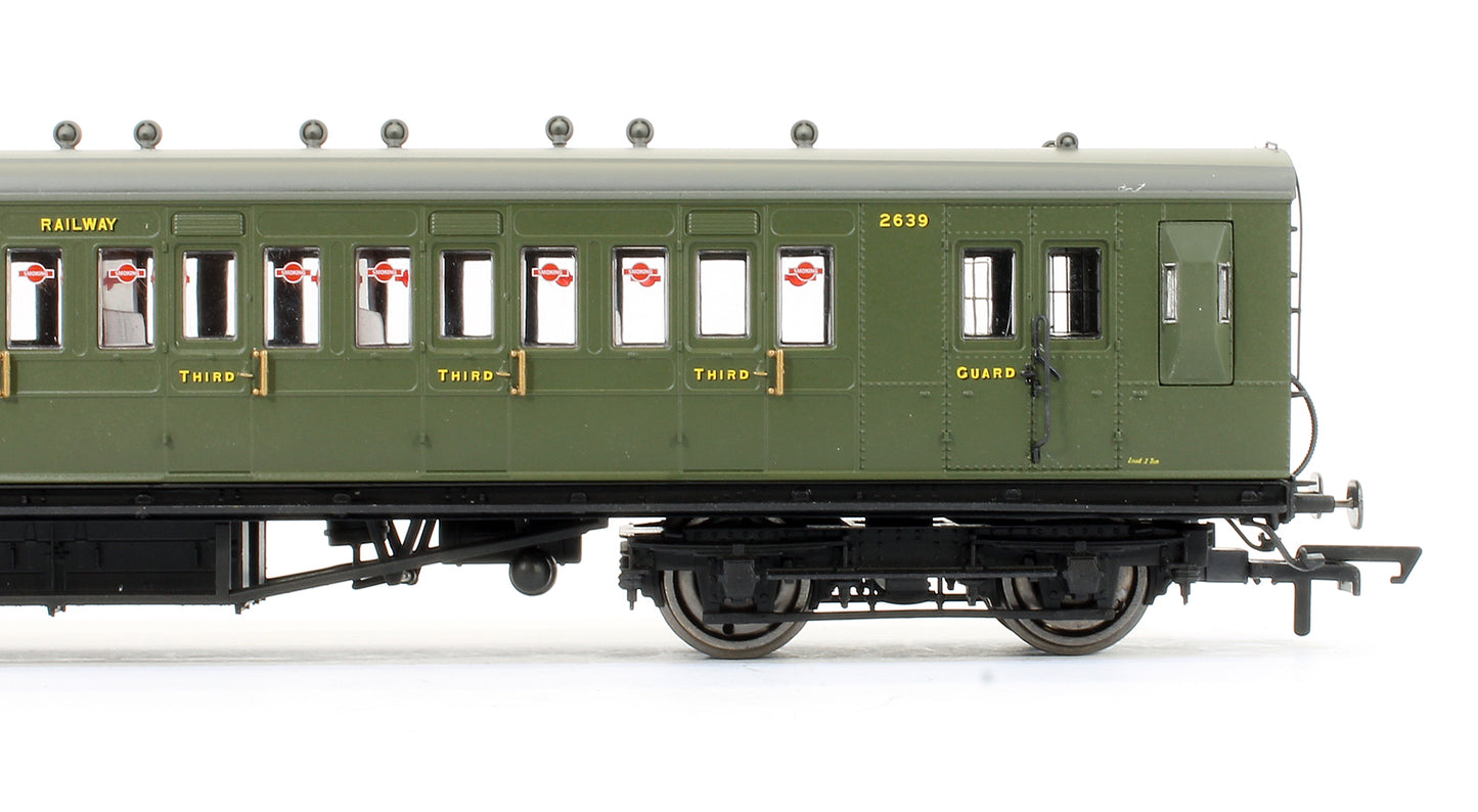Pre-Owned SR Ex-LSWR Non-Corridor Brake 3rd Class (Diag 99) Coach '2639' Set 45