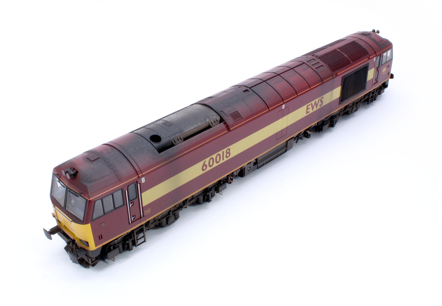 CM-60018-EWS-SOUNDW Highly Detailed Premium Weathered Class 60 018 EWS Diesel Electric Locomotive - DCC Sound