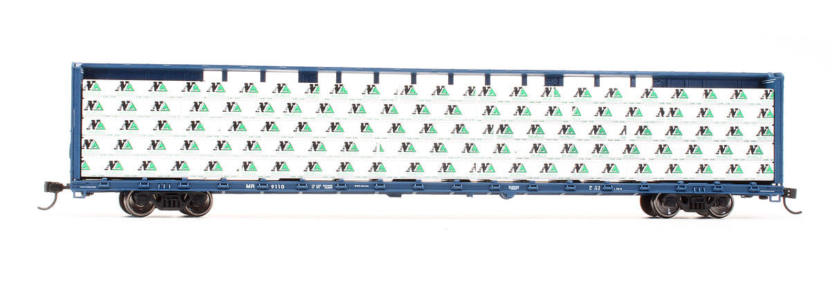 Pre-Owned 910-50716 72' Centre Beam Flat Car McLoud River - Road #9110 - With Load