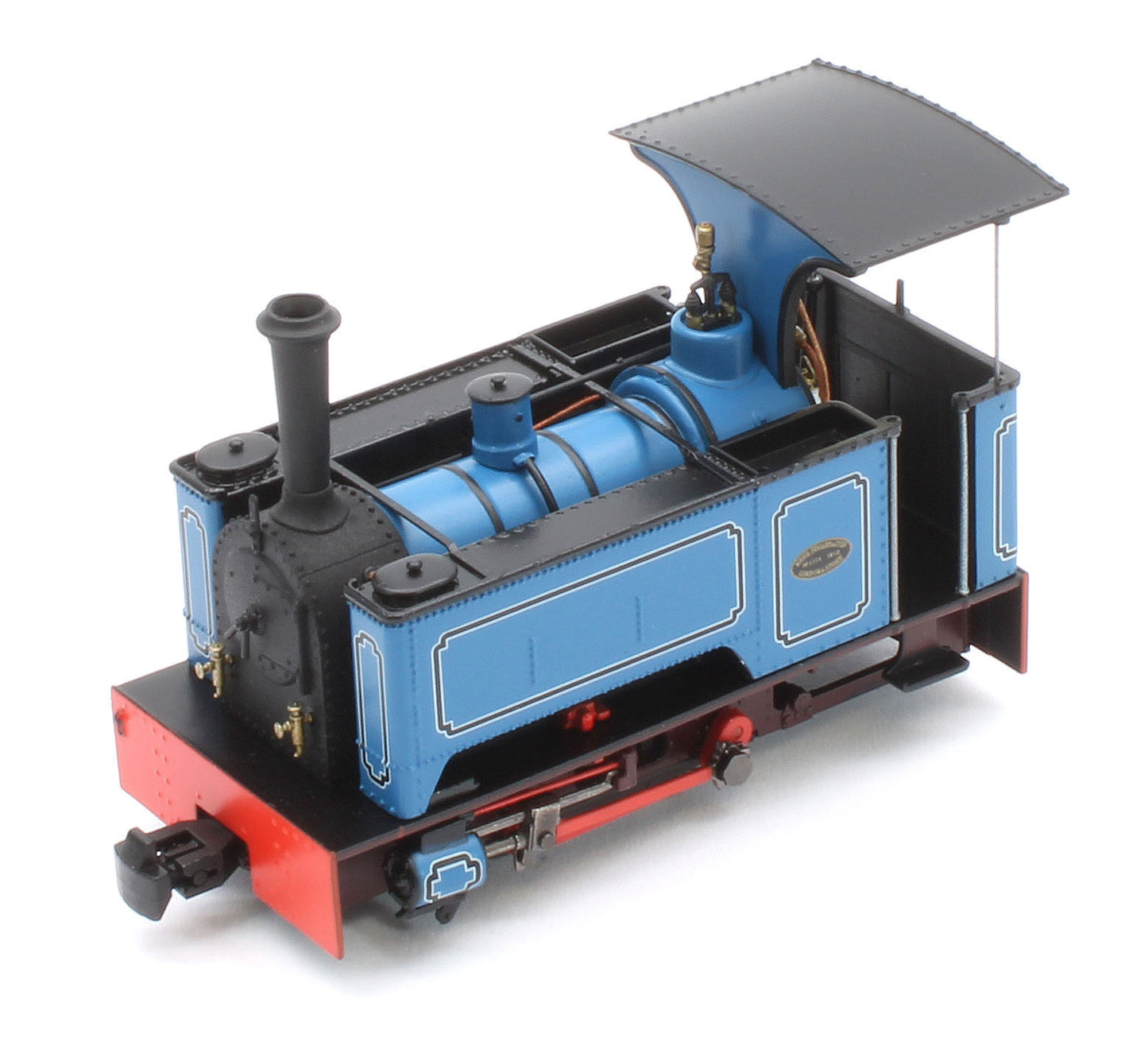 986504 Sirdar Class 0-4-0 Kerr, Stuart & Co. Long-Tank Lined Blue Steam Locomotive - DCC Fitted