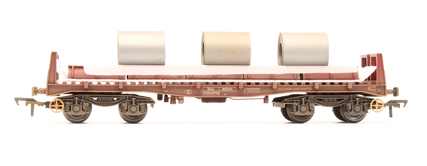 Pre-Owned 38-353 BAA Steel Carrier Wagon BR Brown - Weathered