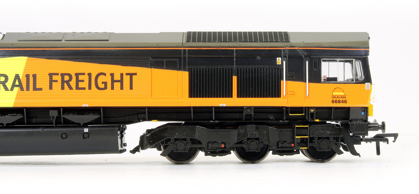 32-736 Pre-Owned Class 66846 Colas Rail Freight Diesel Locomotive - DCC Sound