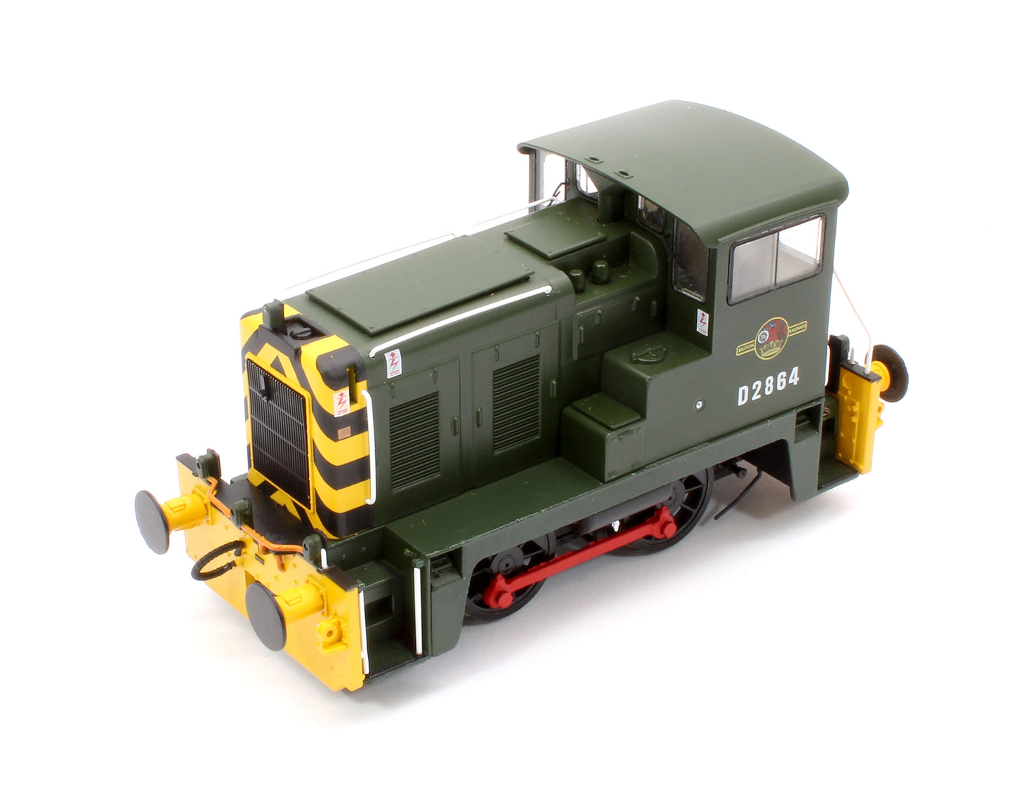 Class 02 D2864 BR Green Wasp Stripes with Yellow Bufferbeam Diesel Locomotive