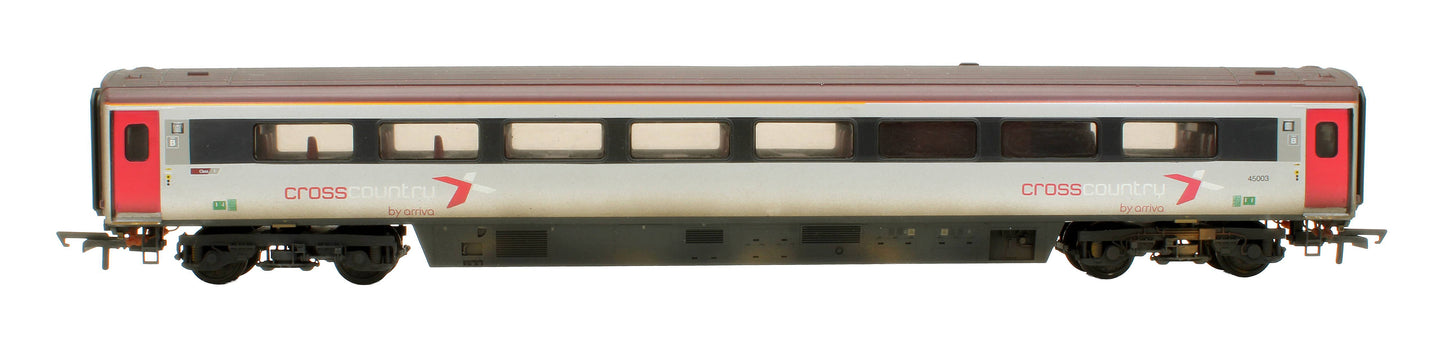 Pre-Owned R4941A Cross Country Trains by Arriva Mk3 Sliding Door TCC Trailer No.45003 - Custom Weathered