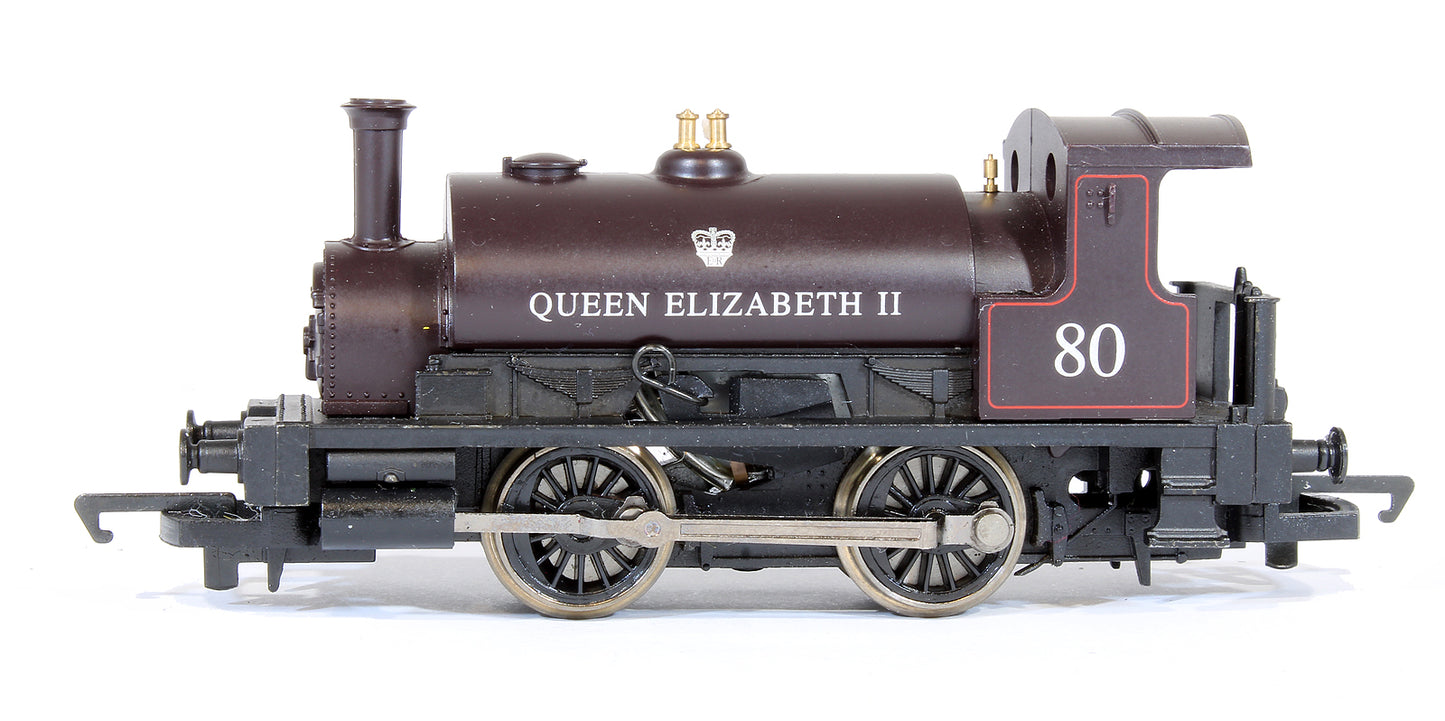 Pre-Owned Class 0F 0-4-0ST Queen Elizabeth II '80' Steam Locomotive (Collector Club)