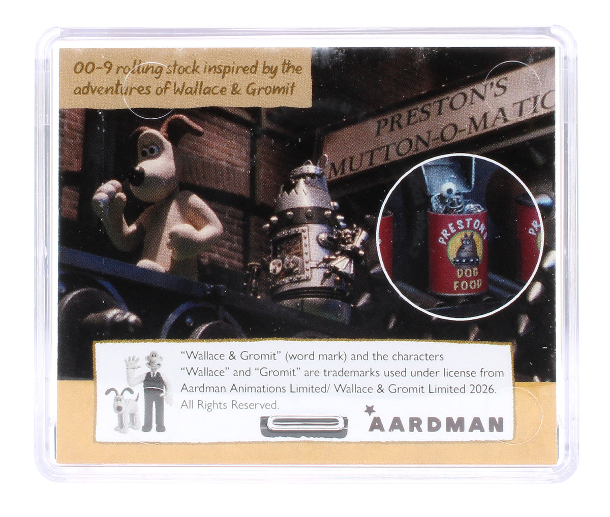 GRAA001 OO9 Box Van Wallace & Gromit Preston's Dogfood