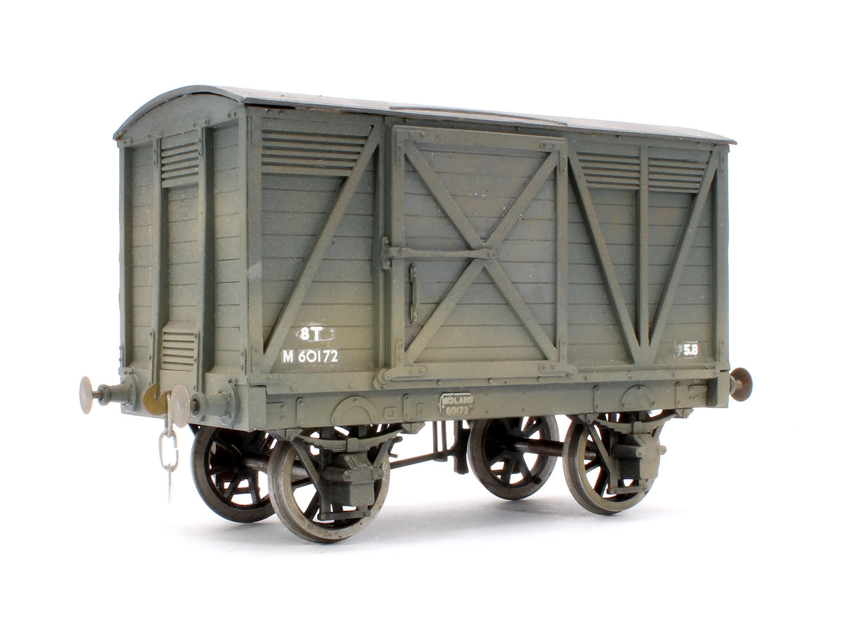 Pre-Owned Kit Built BR Grey 8T Fruit Van No.M60172 - Weathered