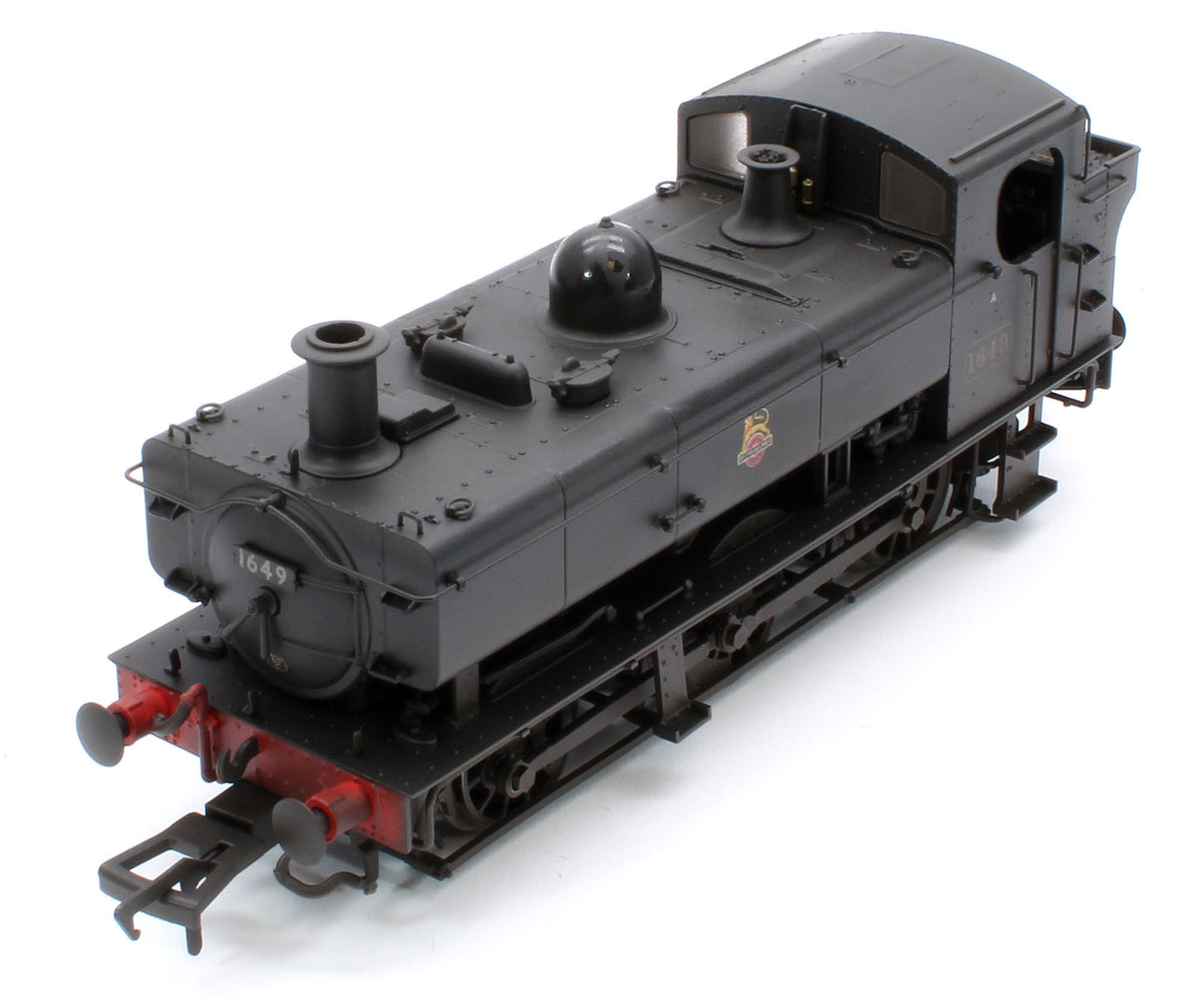 MR-302B Class 16xx 0-6-0PT BR Black Early Emblem 1649 - Steam Locomotive - Weathered