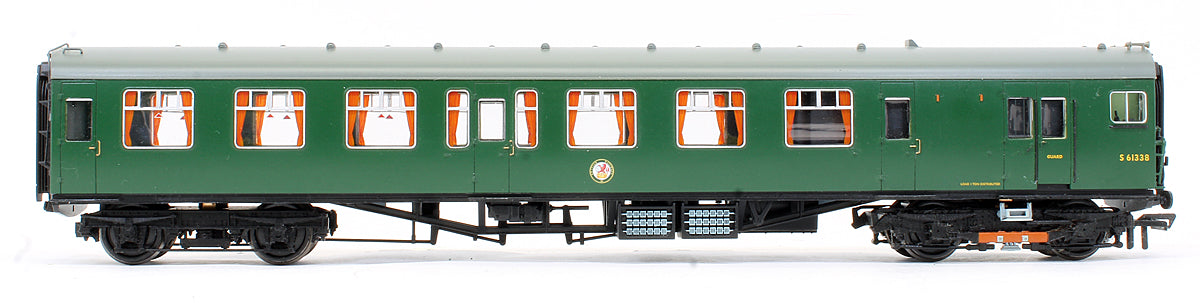 Pre-Owned 4CEP EMU 7128 Late SR Multiple Unit Green With Yellow Warning Panels - DCC Fitted