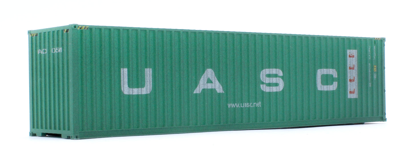 40ft High Cube Container UASC Twin Pack - Weathered