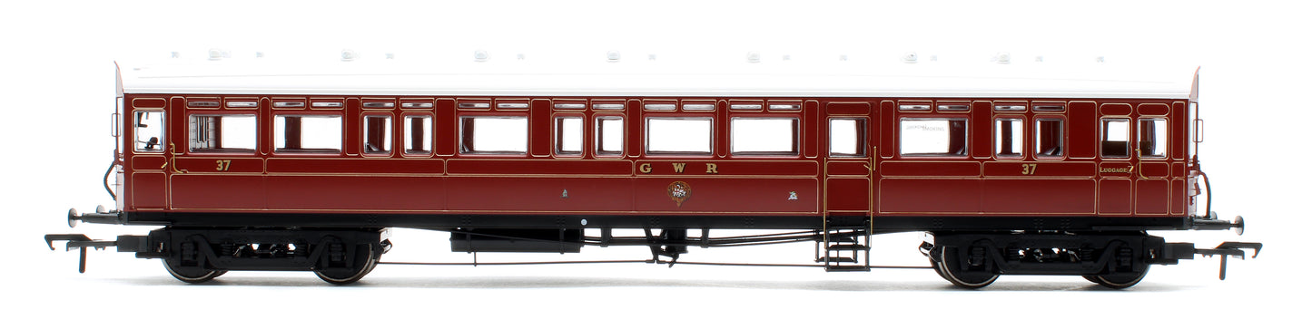 Autocoach GWR 37 Lined Crimson Lake - DCC Sound