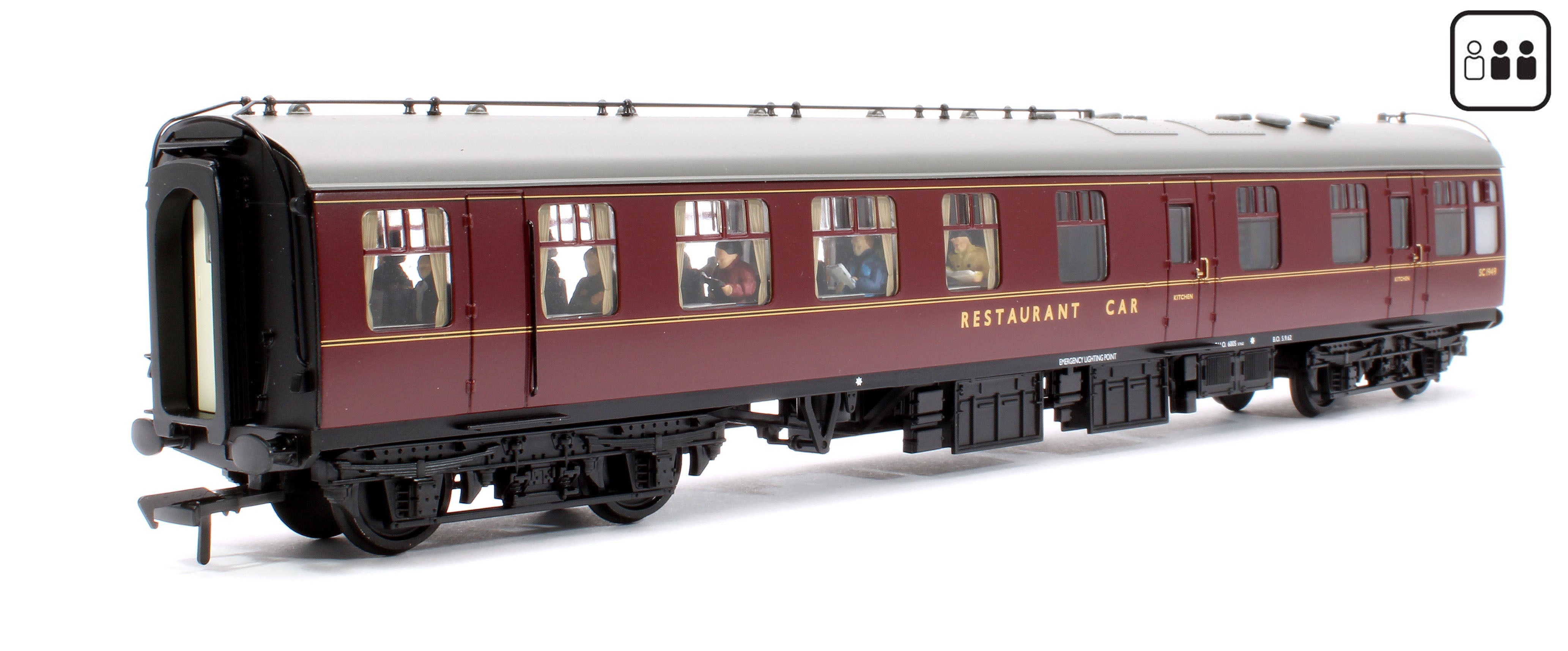 Bachmann 39-103DPF BR Mk1 RU Restaurant Unclassified BR – Rails