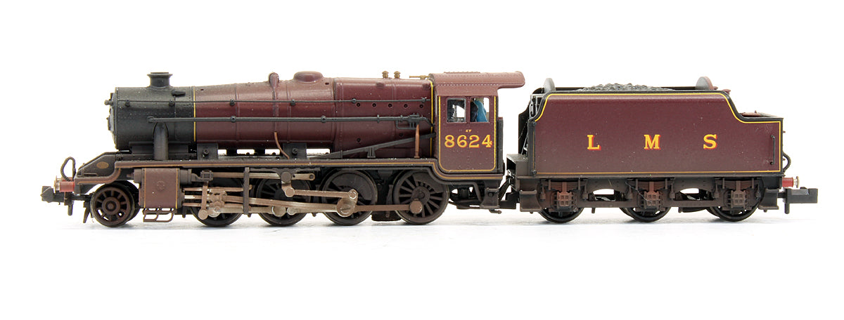 Pre-Owned LMS Lined Crimson Stanier Class 8F Steam Locomotive - Custom Weathered - DCC Sound