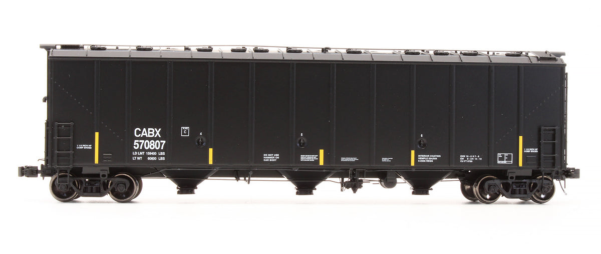 Pre-Owned SXT30325 Thrall 5750cf Carbon Black Covered Hopper (80s Body 22 Hatch) Cabot Corp CABX - Road #570807