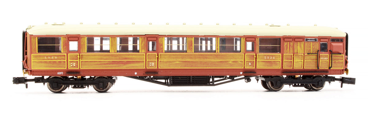 Pre-Owned 2P-011-207 Gresley LNER Teak Brake Coach 5534