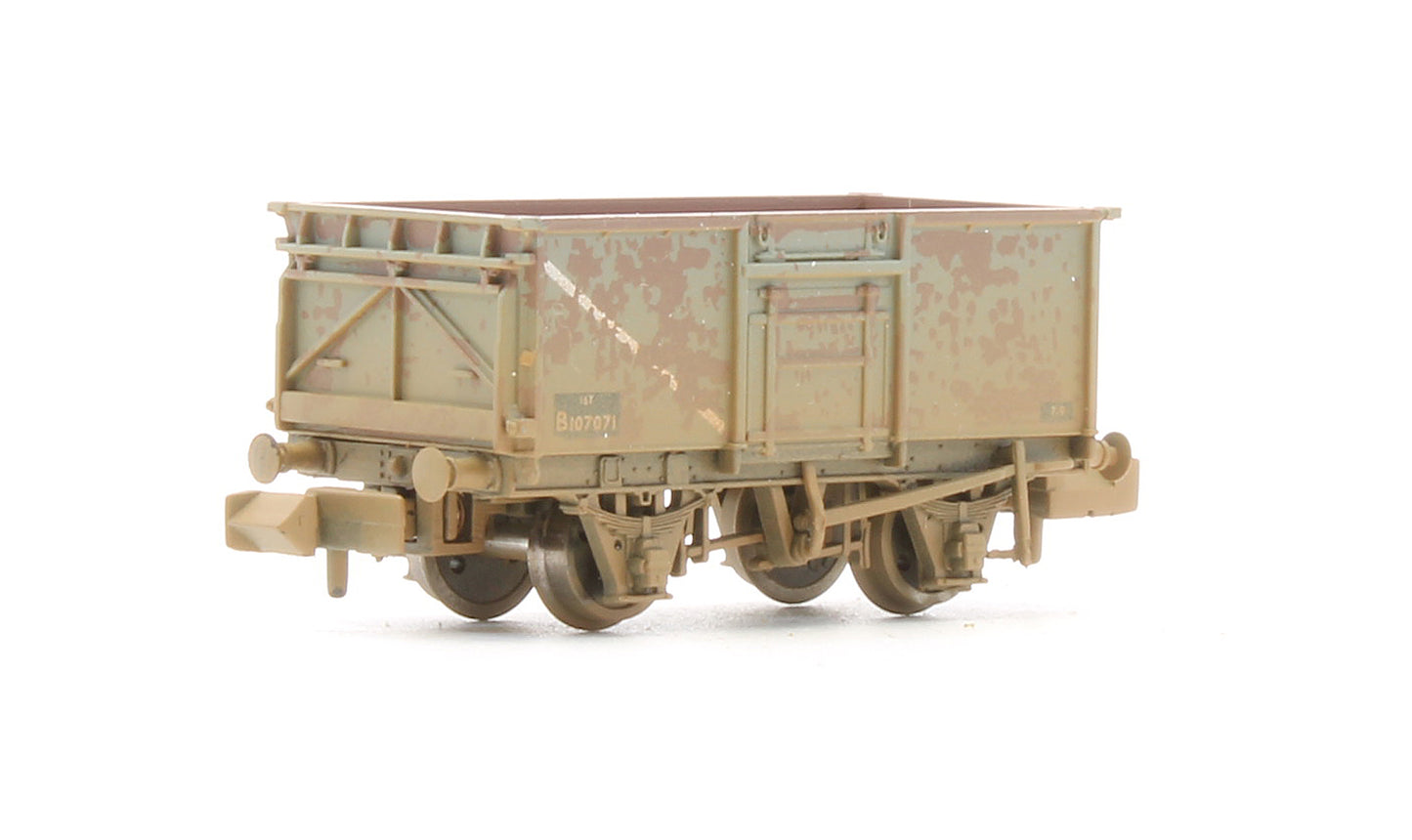 Pre-Owned 377-227A 16T Steel Mineral Wagon BR Grey 'B107071' - Weathered