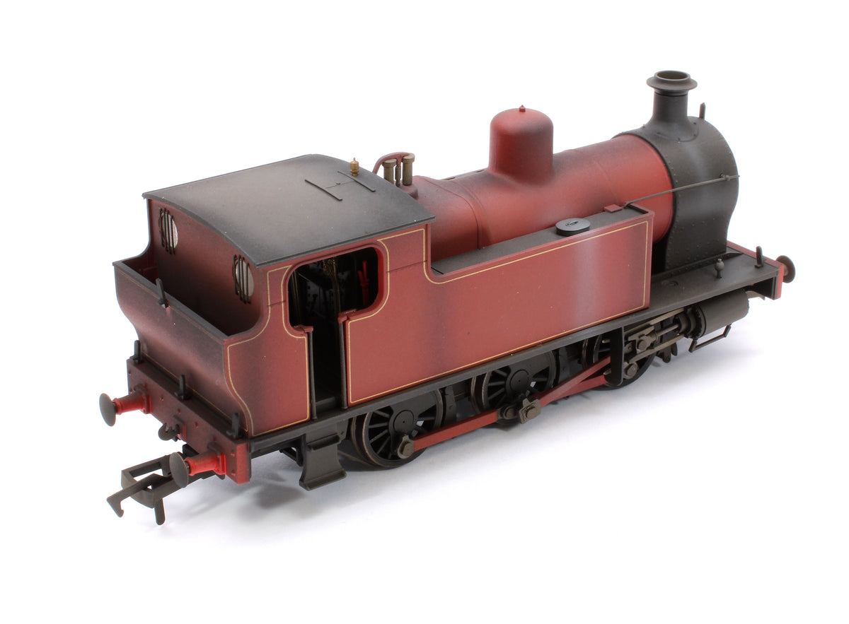 Custom Weathered Kerr, Stuart 'Victory' 0-6-0T Locomotive in Lined Maroon Sound Fitted
