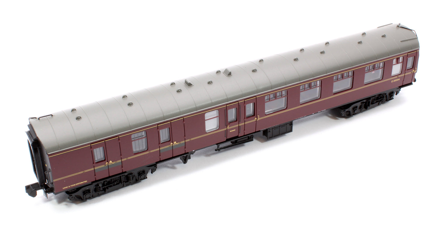 Pre-Owned BR Mk1 BSK Brake Second Corridor BR Maroon No. E35344