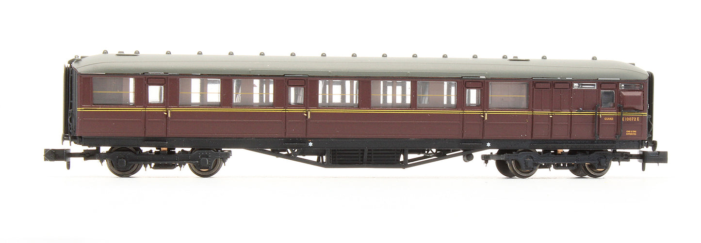 Pre-Owned BR Maroon Gresley Brake Coach 'E10072E'