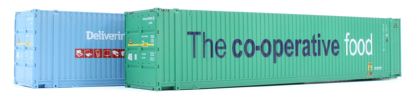 45 Ft high cube Container Argos WHMU 450011-7e & CO-OP 450063-1