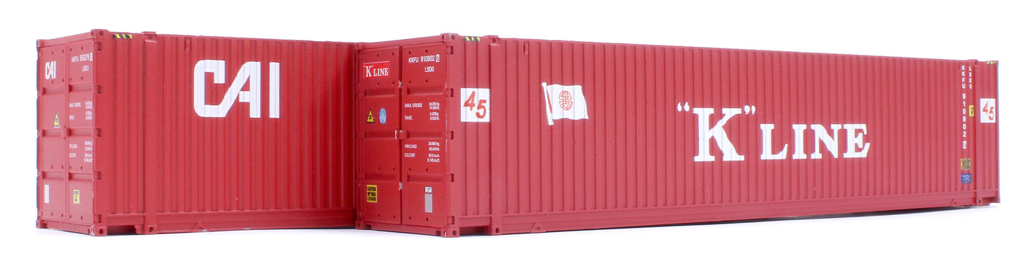 45ft High Cube Container K Line & Cai Twin Pack