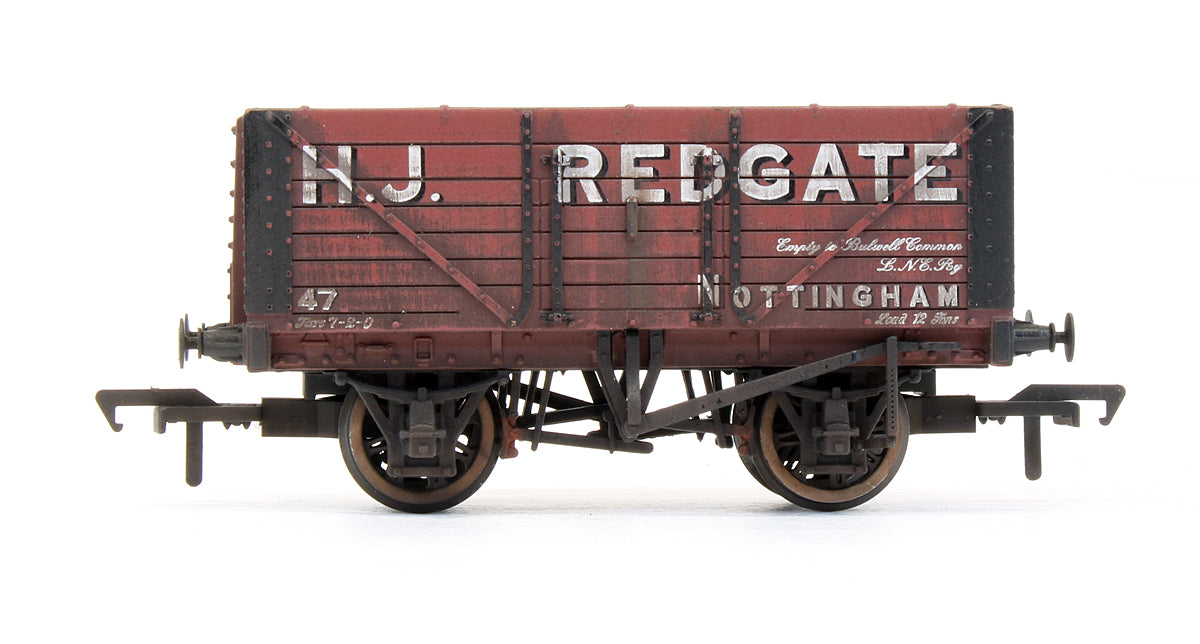 Pre-Owned 7 Plank Fixed End Wagon 'H. J. Redgate' - Custom Weathered - Exclusive Edition