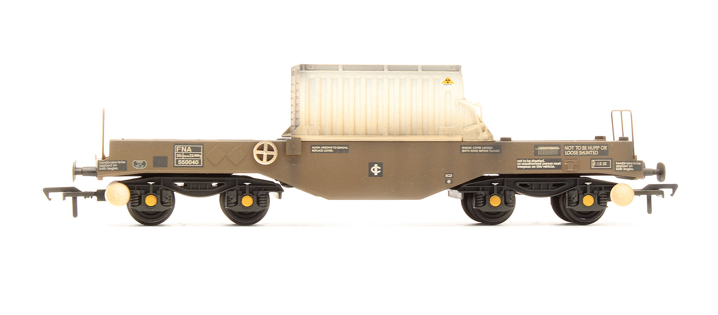 Pre-Owned FNA Nuclear Flask Wagon With Sloping Floor '550040' - Custom Weathered