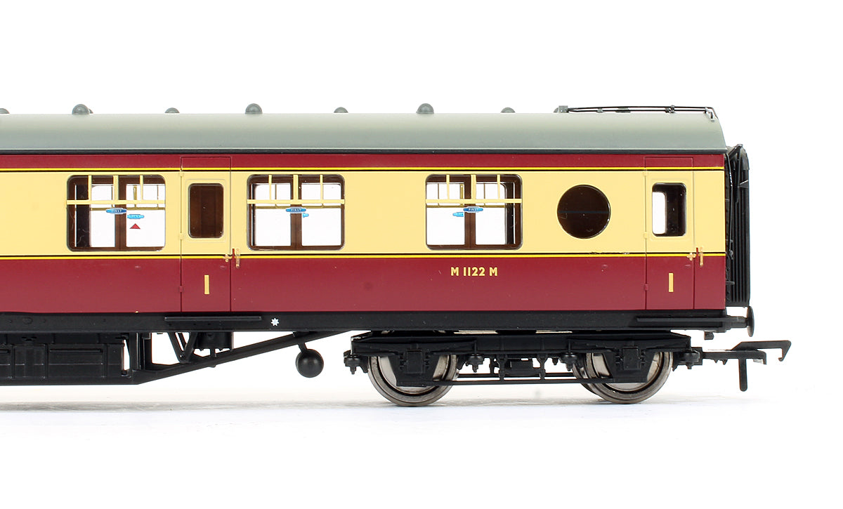Pre-Owned LMS 57ft Porthole Coach Corridor 1st BR Crimson & Cream
