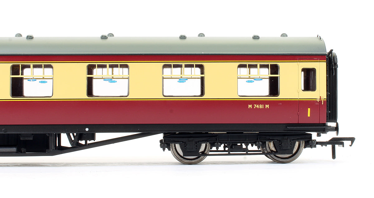 Pre-Owned LMS 60ft Porthole Coach Open Vestibule BR Crimson & Cream