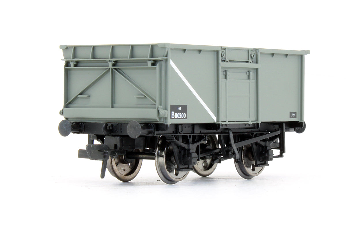 Pre-Owned 37-225B 16 Ton Steel Mineral Wagon BR Grey With Top Flap Doors 'B80200'