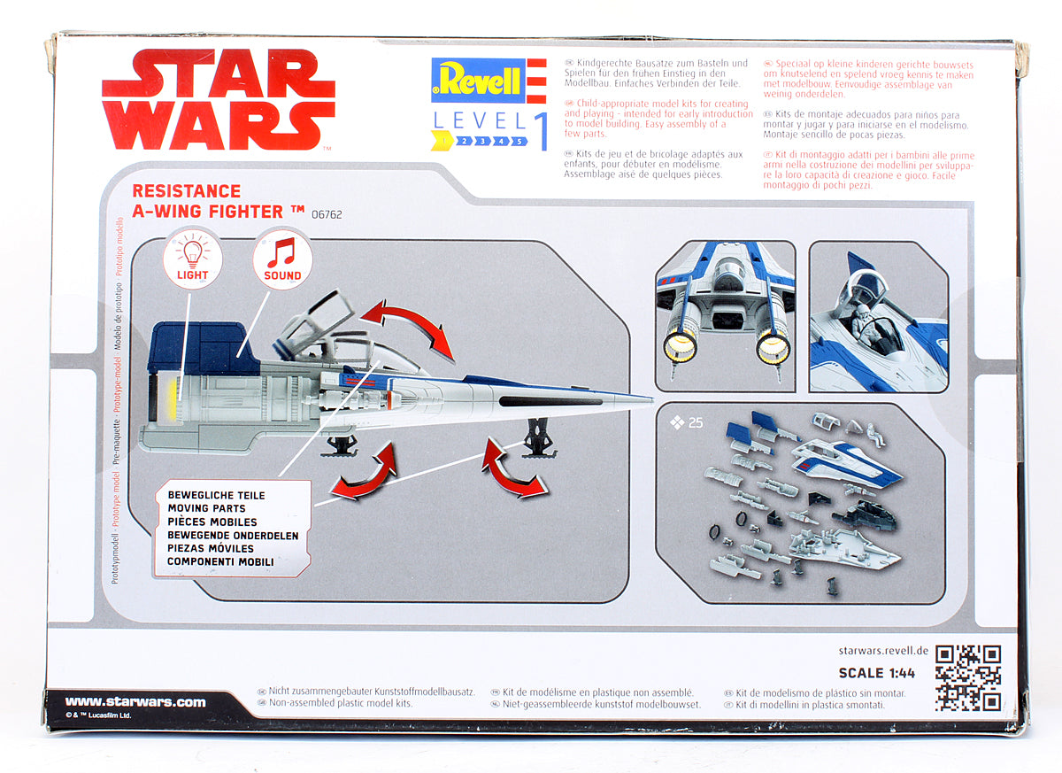 Pre-Owned Star wars Resistance A-Wing Fighter (1:44 Scale) Model Kit