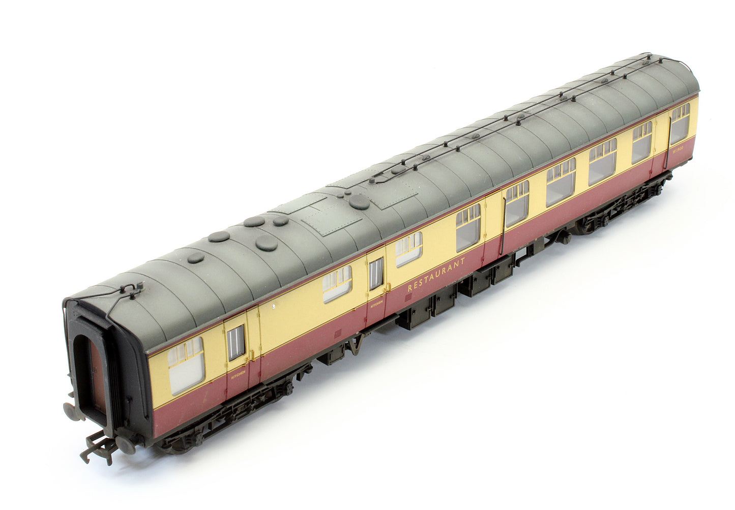 Pre-Owned BR MK1 RU Restaurant Car Crimson & Cream 'W1900' - Custom Weathered
