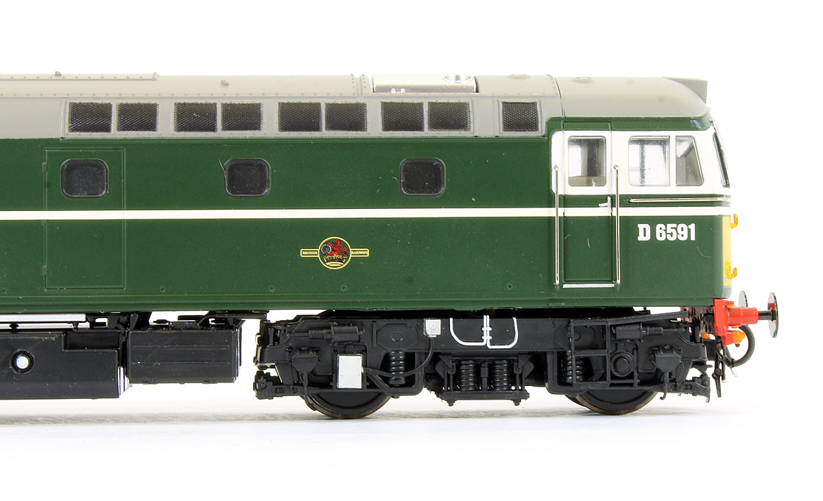Pre-Owned BR Green Class 33/2 D6591 (Small Yellow Panels) Diesel Locomotive