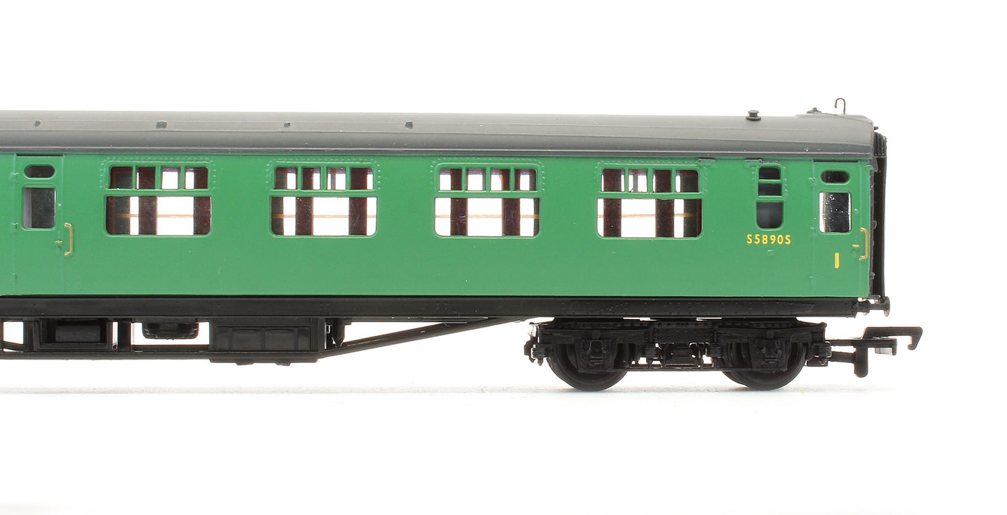 Pre-Owned 34-551 BR Malachite Green 63ft Bulleid Corridor Composite Coach 'S5890S'