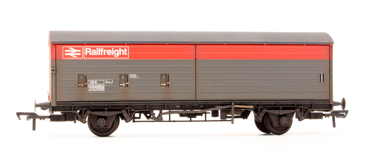 Pre-Owned 38-128 BR VBA Van BR Railfreight Red & Grey 200586 - Renumbered & Custom Weathered
