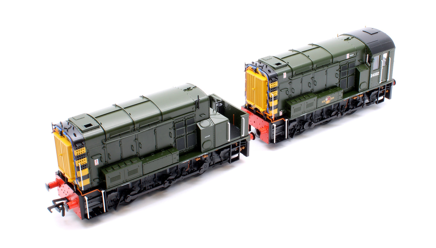 Class 13 D4502 BR Green (Wasp Stripes) Diesel Locomotive - DCC Sound Deluxe