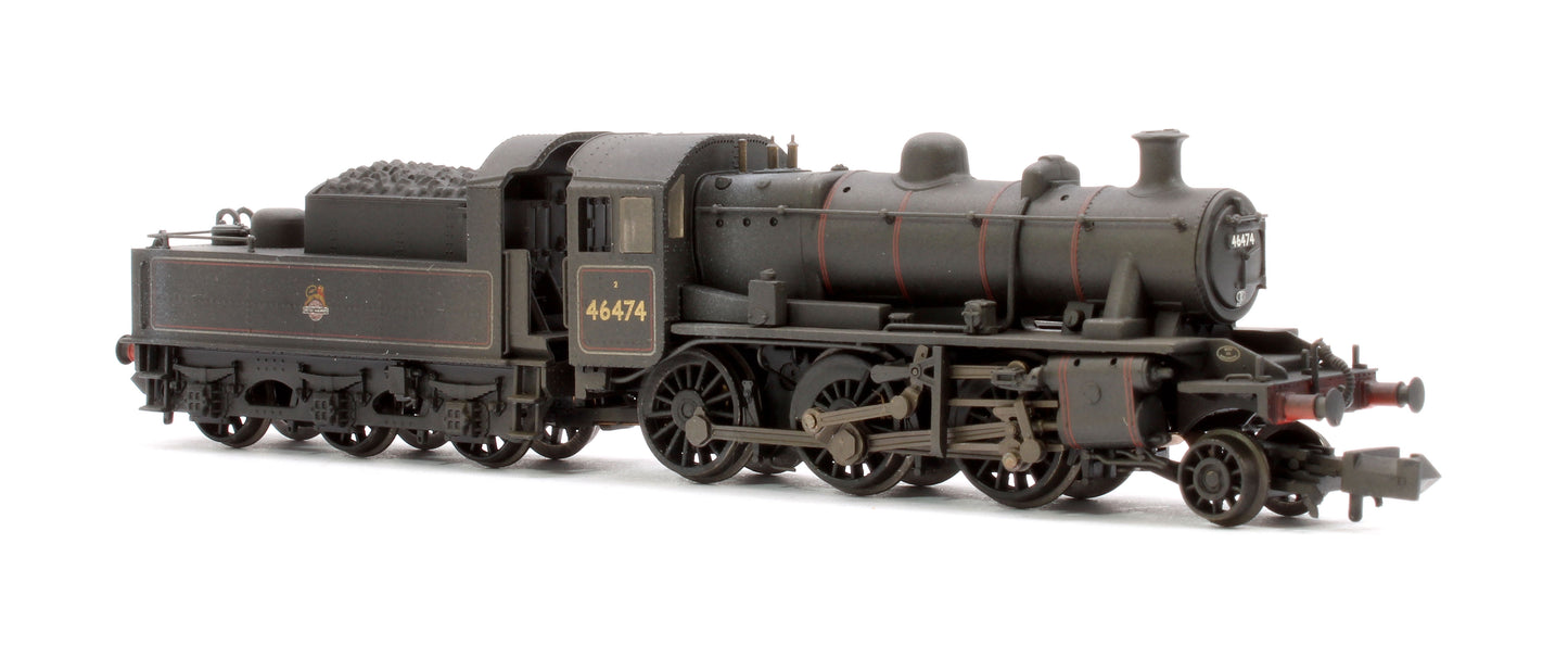 Pre-Owned LMS Ivatt 2MT 46474 BR Lined Black (Early Emblem) Steam Locomotive - Weathered