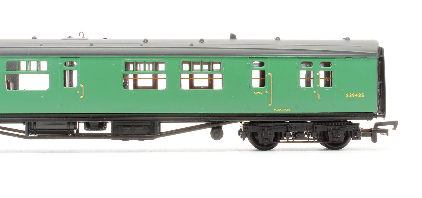 Pre-Owned BR Malachite Green 63' Bulleid Corridor / Open Brake 2nd Coach 'S3948S'
