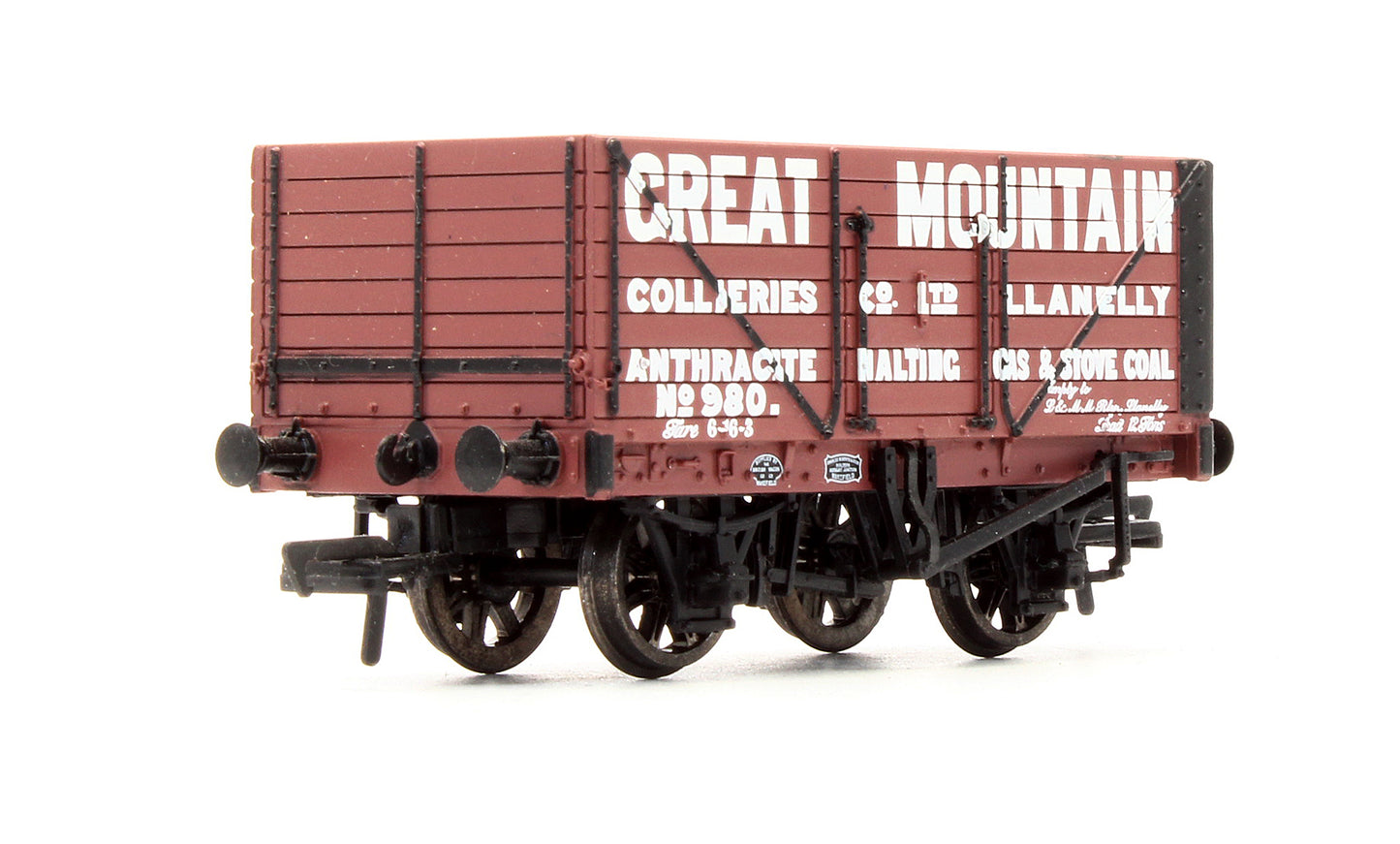 Pre-Owned 8 Plank End Door Wagon 'Great Mountain Collieries' No.980