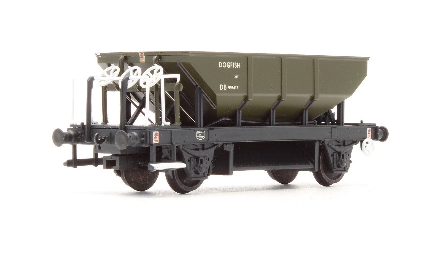 Pre-Owned Engineers Olive Green Dogfish Hopper Wagon 'DB 993413'