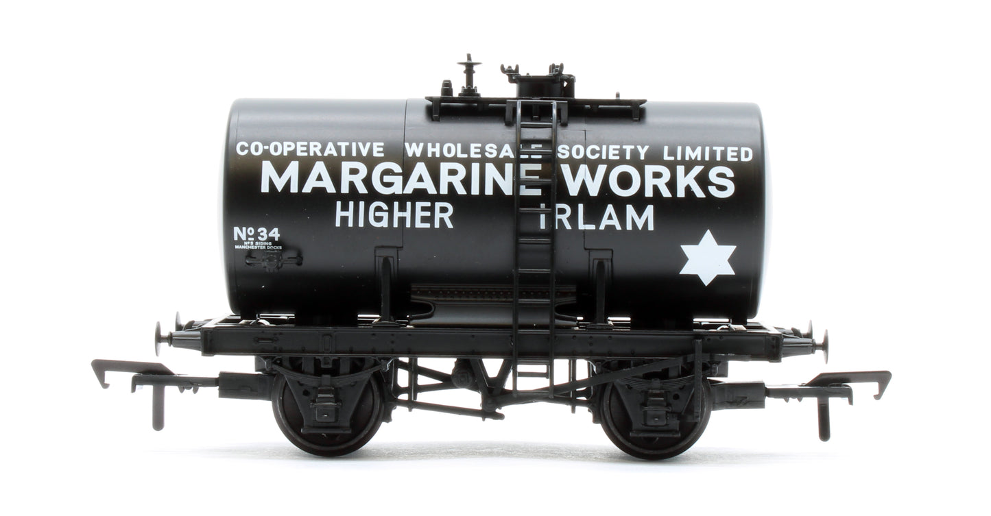 38-785 14T Anchor-Mounted Tank Wagon 'Irlam Margarine Works' Black No.34