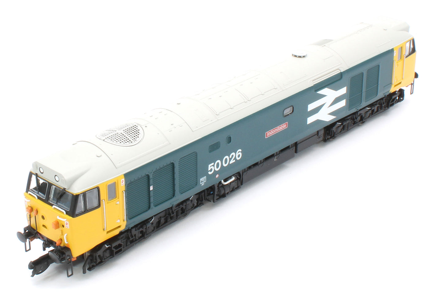 TT3067M Class 50 BR Large Logo Blue '50026' 'Indomitable' Diesel Locomotive